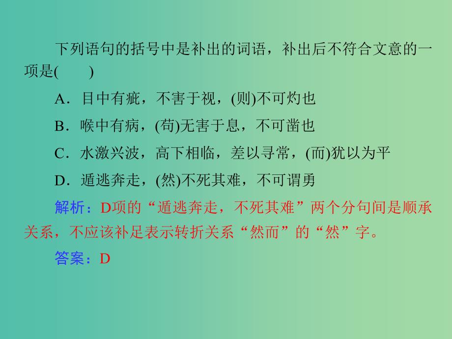 高考语文 理解与现代汉语不同的句式和用法课件.ppt_第4页