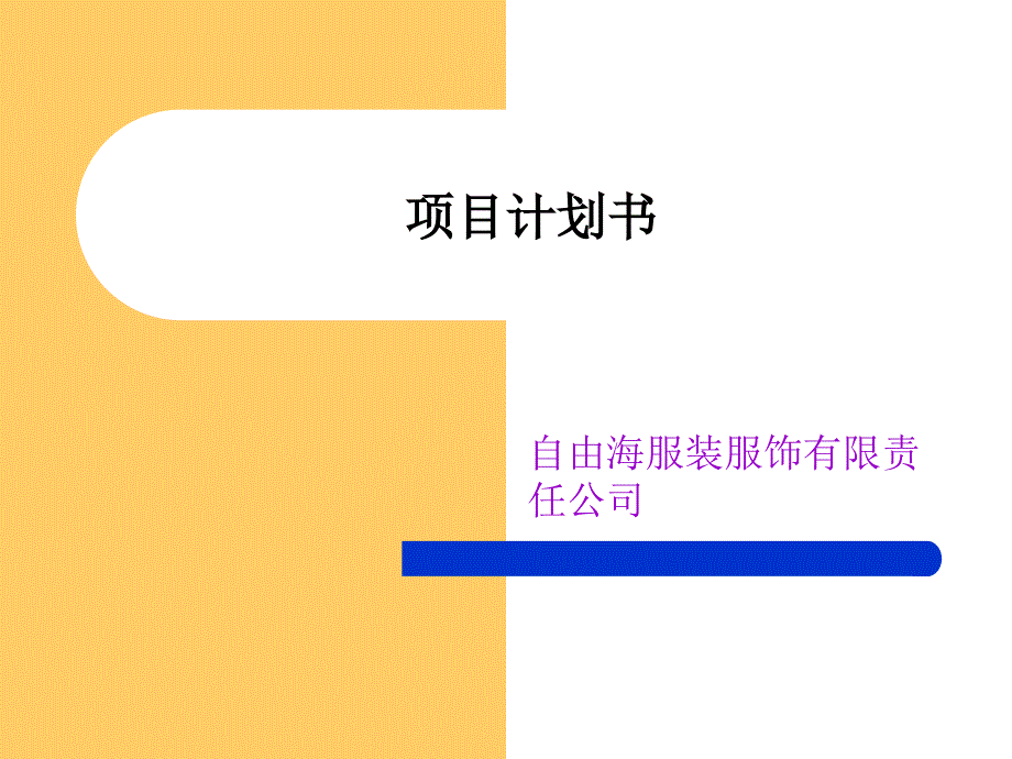 服装品牌的创业计划书1_第1页