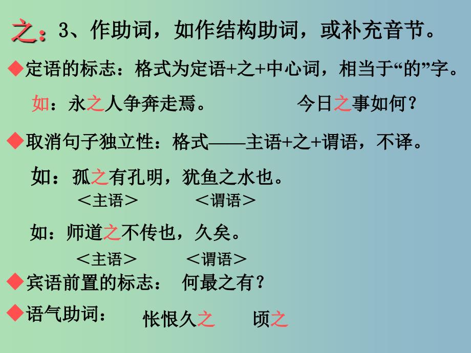 2019版高考语文专题复习 言虚词18个课件.ppt_第3页