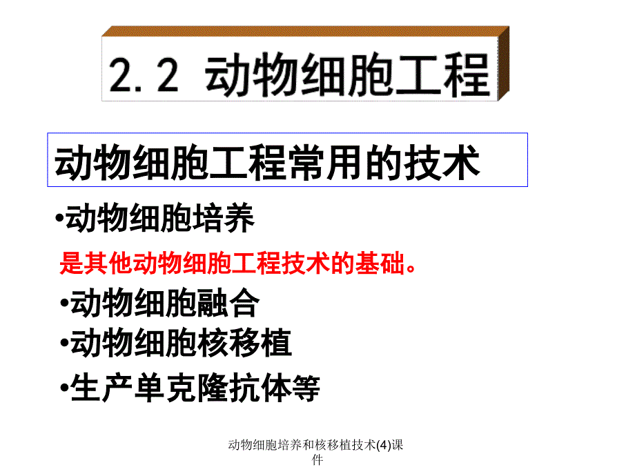 动物细胞培养和核移植技术(4)课件_第1页