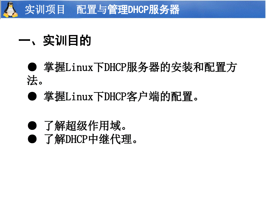 实训项目配置与管理DHCP服务器_第2页