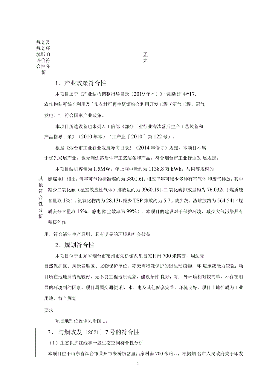 莱州市恒阳畜禽粪污处理工程项目环评报告表_第2页