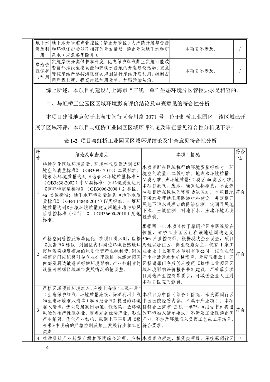 上海合川莱茵中医医院项目环评表_第4页