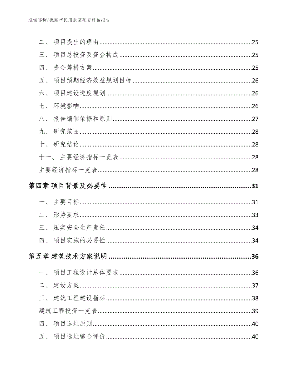 抚顺市民用航空项目评估报告（范文）_第4页