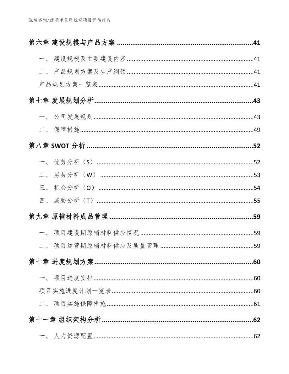 抚顺市民用航空项目评估报告（范文）_第5页