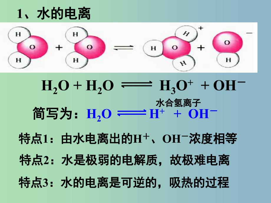 高中化学 3-2 水的电离课件 新人教版选修4.ppt_第2页