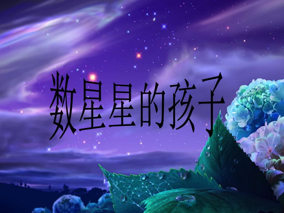 二年级语文上册《数星星的孩子》课件3 长春版.ppt_第1页