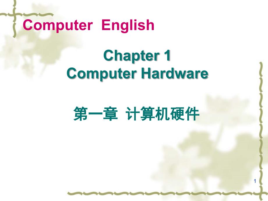 Chapter1computerhardware_第1页