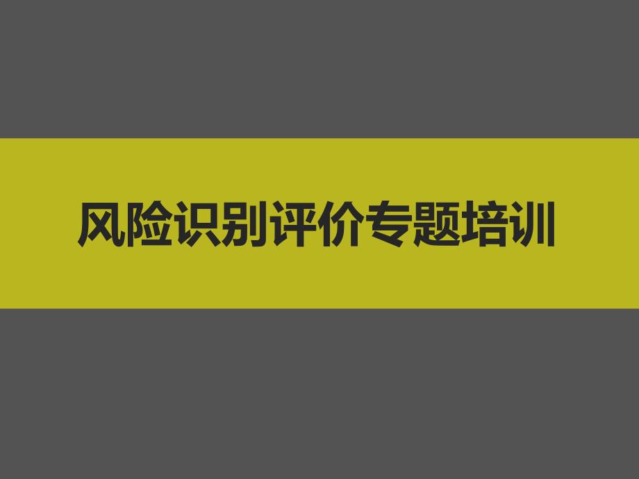 风险识别评价专题培训课件_第1页