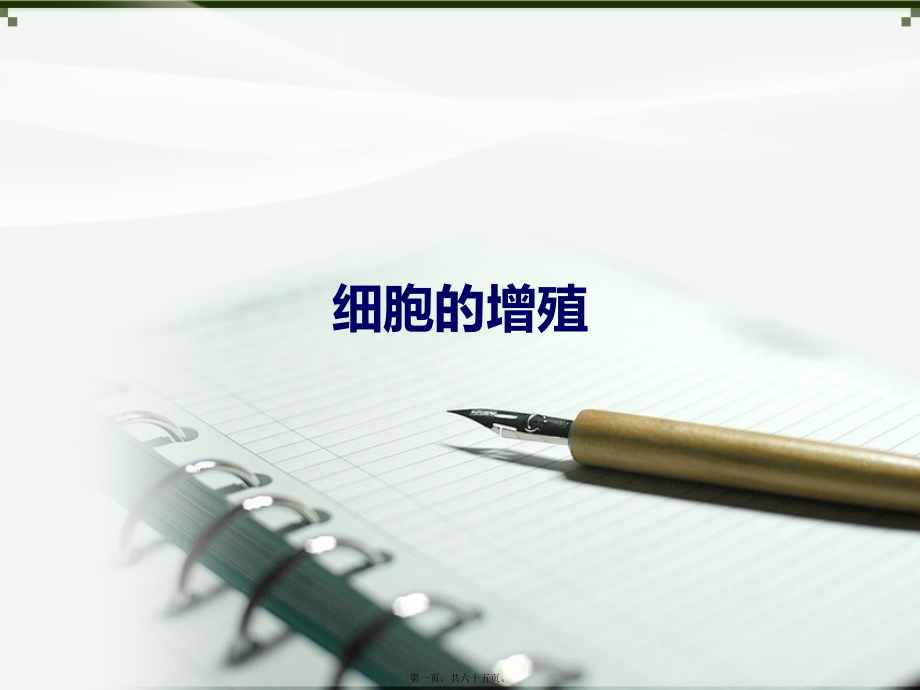 2022医学课件原创3：细胞的增殖_第1页