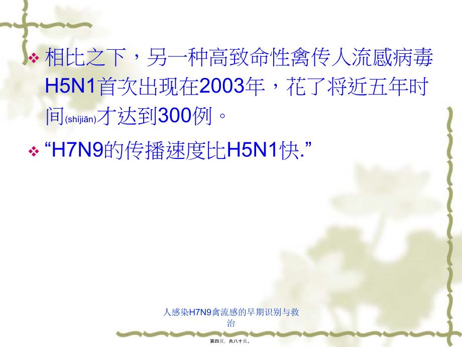 人感染H7N9禽流感的早期识别与救治课件_第4页