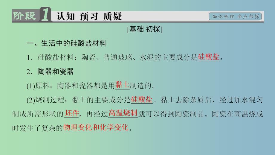 高中化学专题3丰富多彩的生活材料第二单元功能各异的无机非金属材料2课件苏教版.ppt_第3页