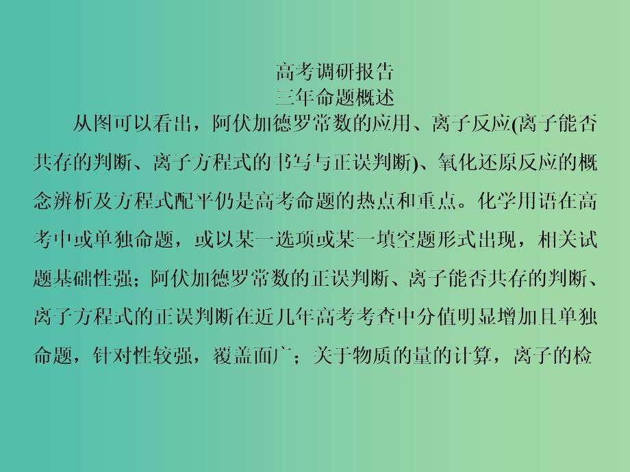 高考化学二轮复习 第一部分 专题突破篇 专题一 化学基本概念 第1讲 物质的组成、性质和分类课件.ppt_第3页