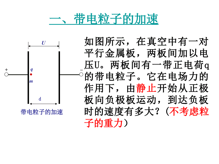 物理精品课件：人教版选修3-1 带电粒子在电场中的运动1_第4页