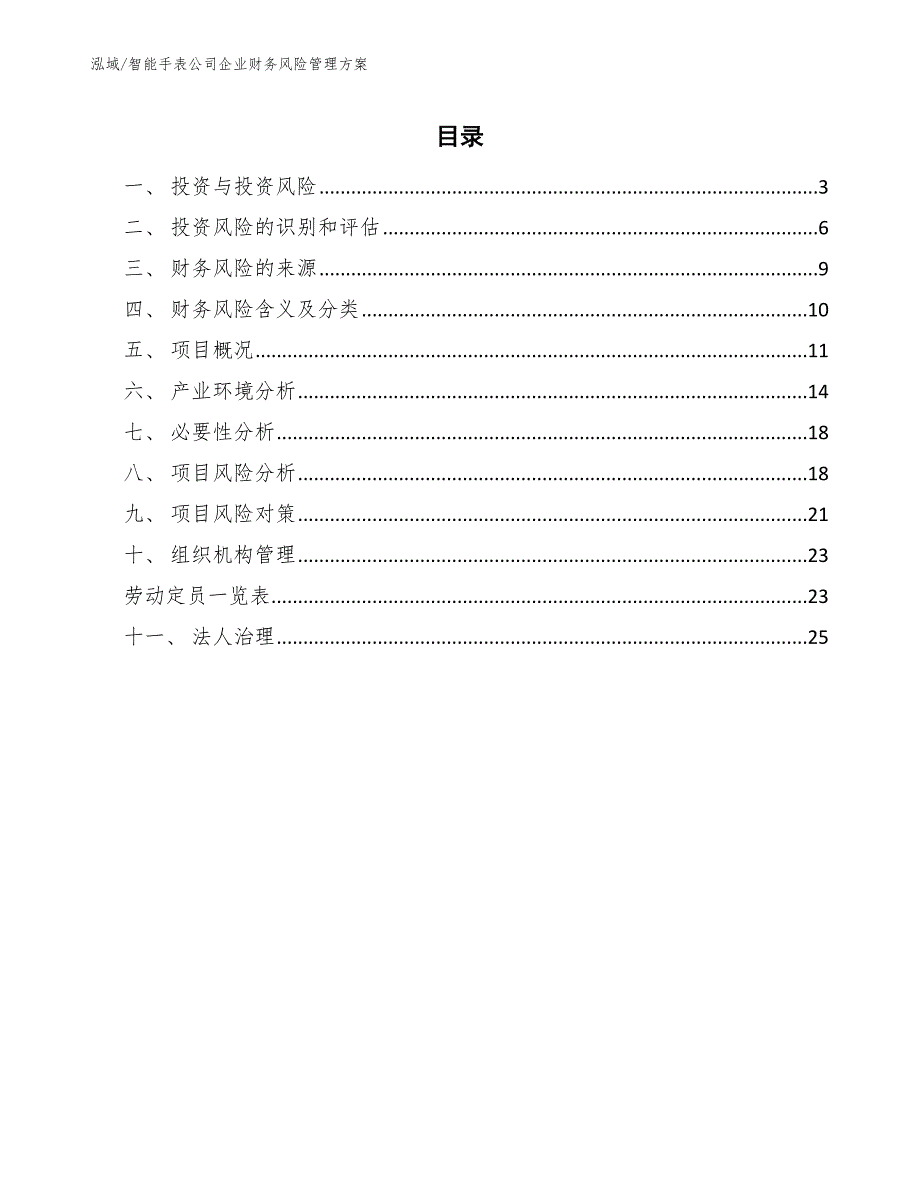 智能手表公司企业财务风险管理方案_第2页