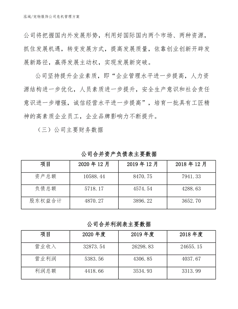 宠物服饰公司危机管理方案_参考_第4页