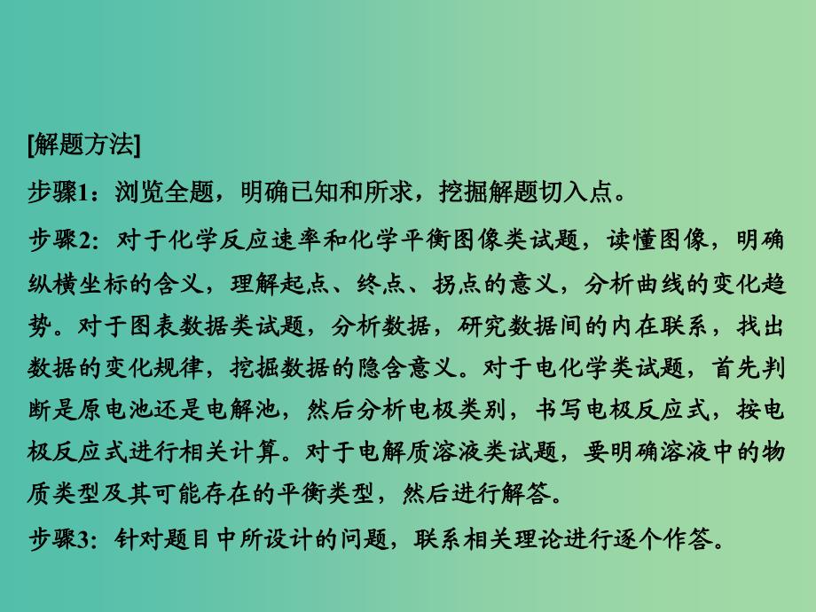 高考化学一轮复习 专题讲座七 化学反应原理综合运用题解题策略课件 新人教版.ppt_第3页