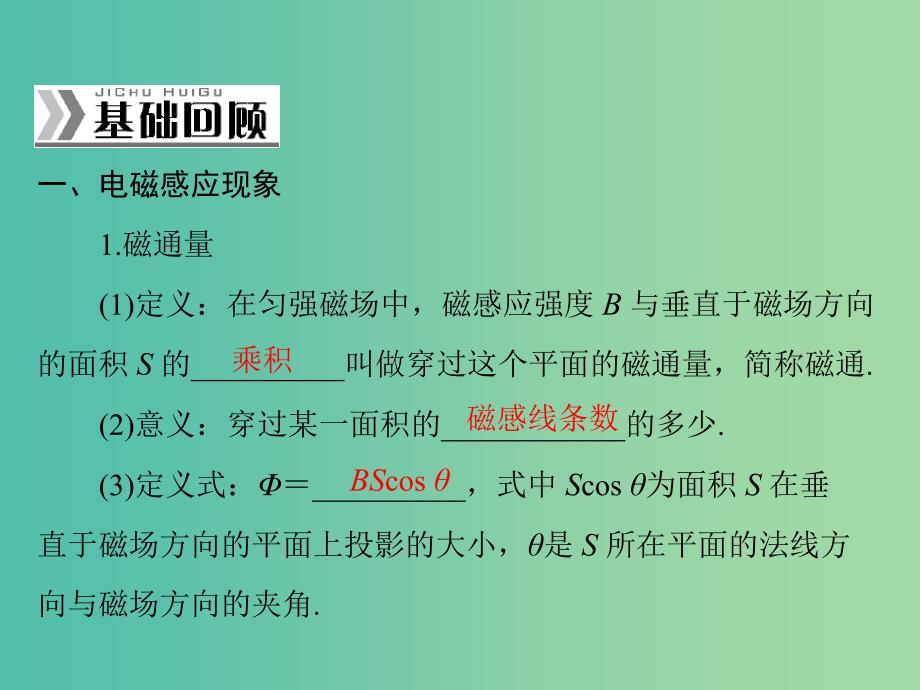 高考物理一轮总复习 专题九 第1讲 电磁感应现象 楞次定律课件 新人教版.ppt_第4页