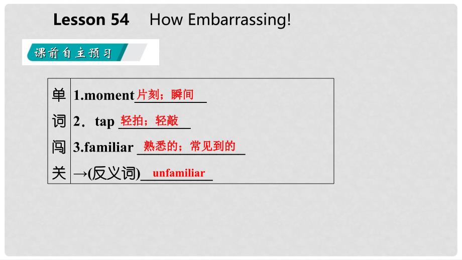 九年级英语下册 Unit 9 Communication Lesson 54 How Embarrassing课件 （新版）冀教版_第3页