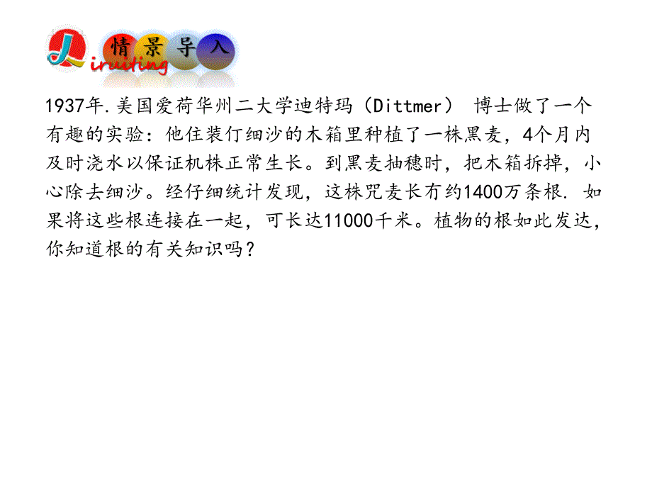 4.1.5根的结构和功能课件济南版八年级上册生物共38张PPT_第2页