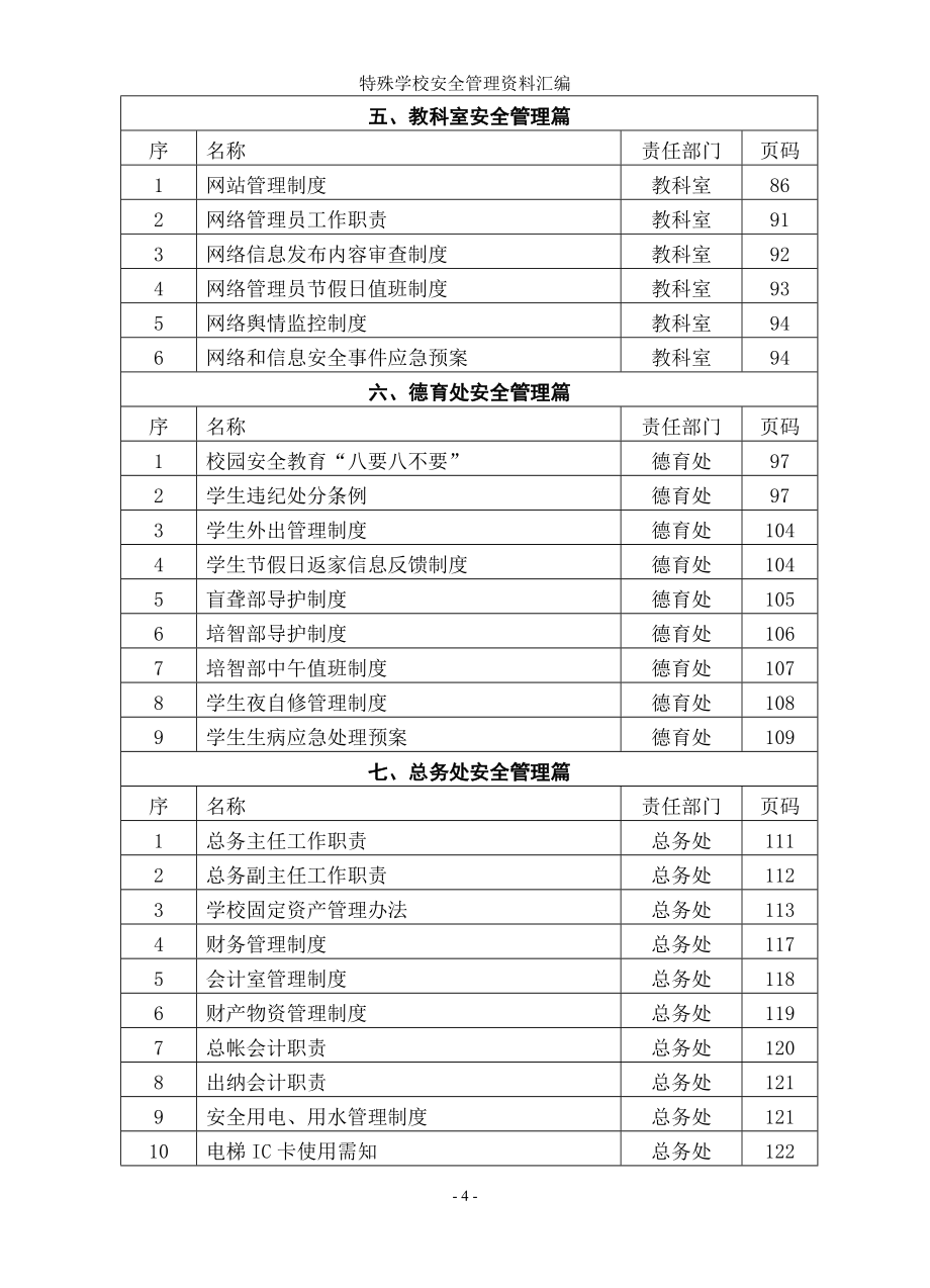 特殊学校安全管理资料汇编参考范本_第4页