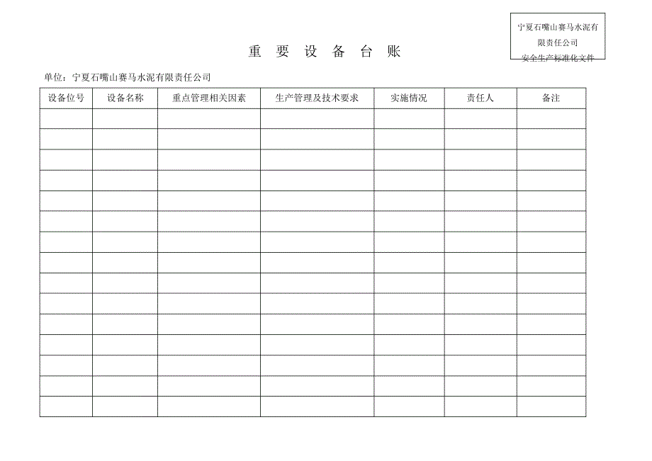 设备设施运行台账_第2页