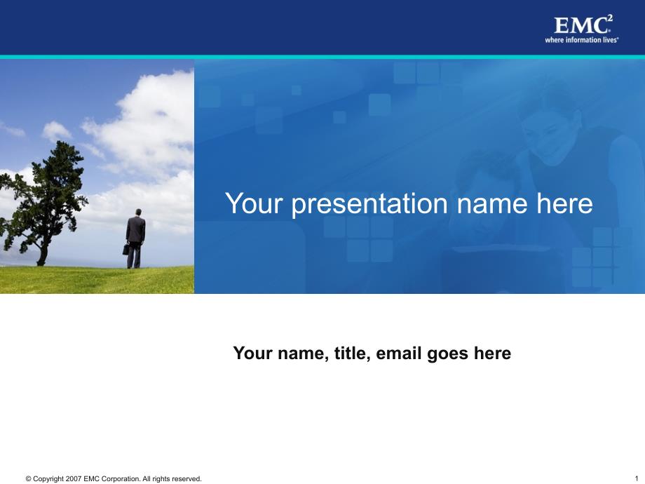 著名EMC公司PPT模板_第1页