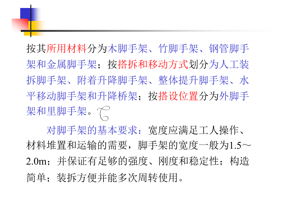 脚手架的种类和基本要求_第3页