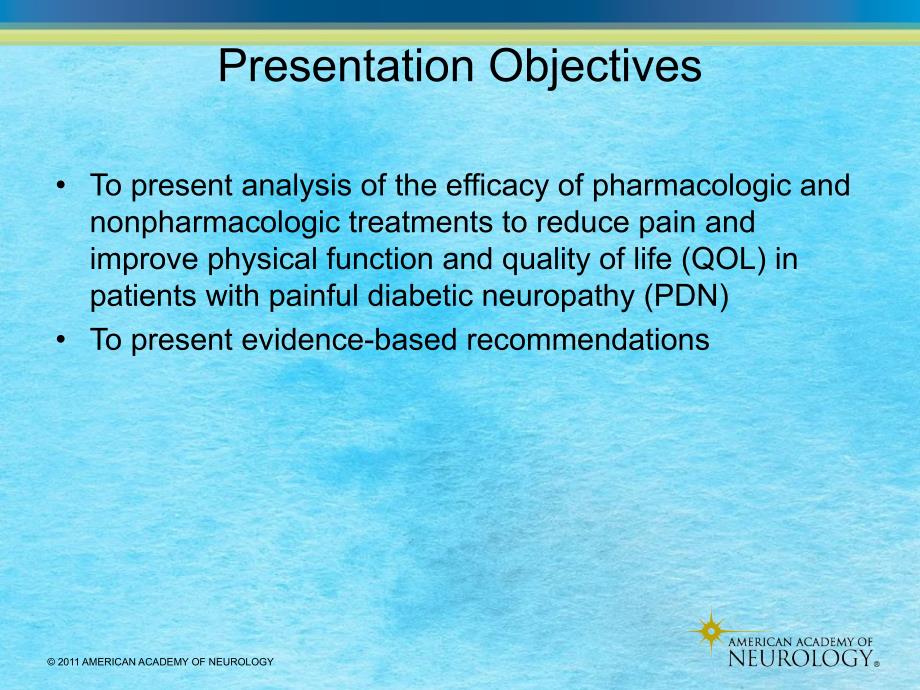 AAN指南治疗痛性糖尿病神经病ppt课件_第3页