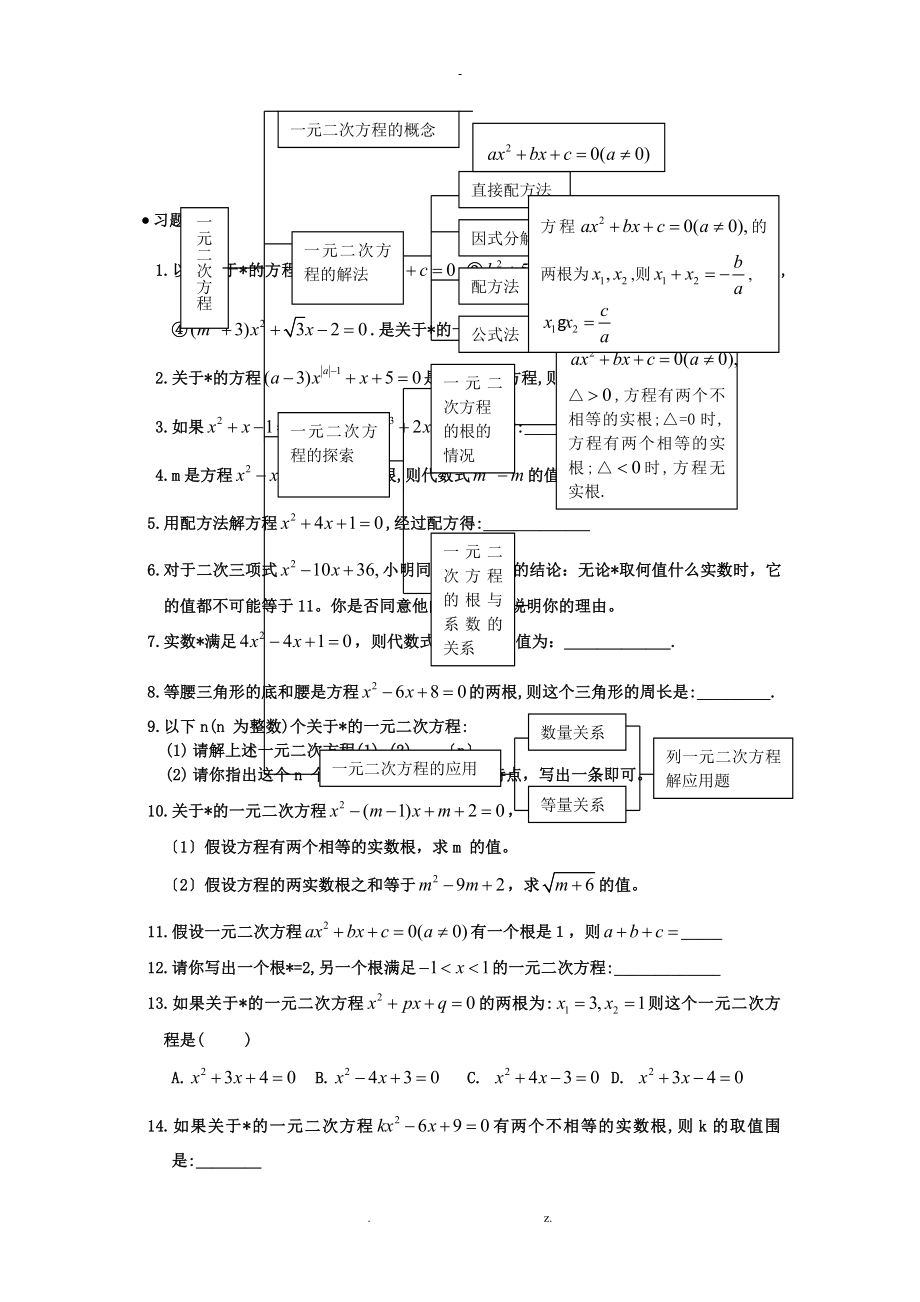 人教版初三数学知识点归纳秘笈创造奇迹_第3页