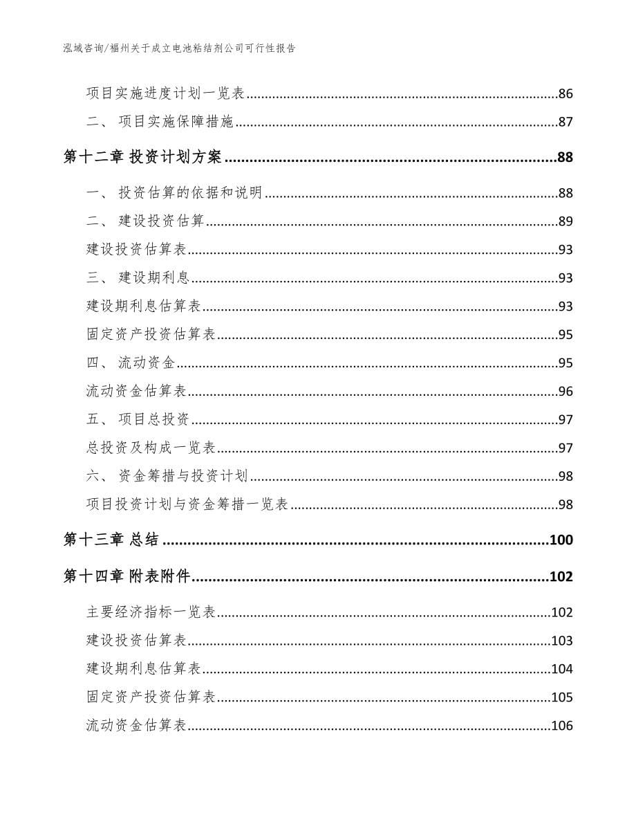 福州关于成立电池粘结剂公司可行性报告范文参考_第5页