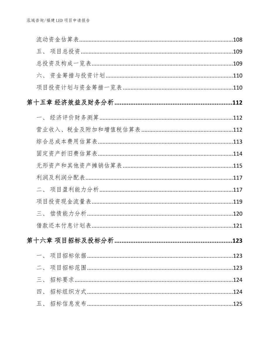 福建LED项目申请报告【参考模板】_第5页