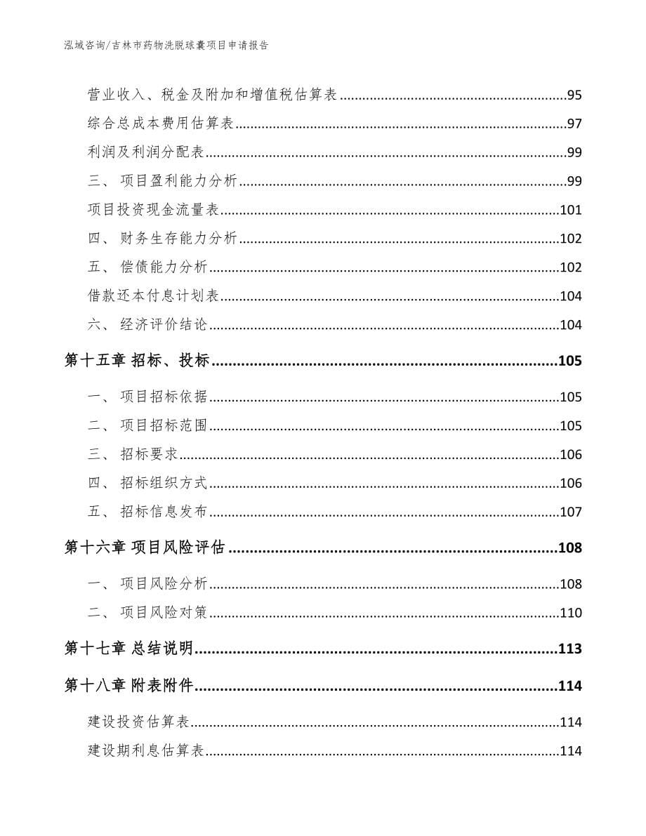 吉林市药物洗脱球囊项目申请报告_参考范文_第5页