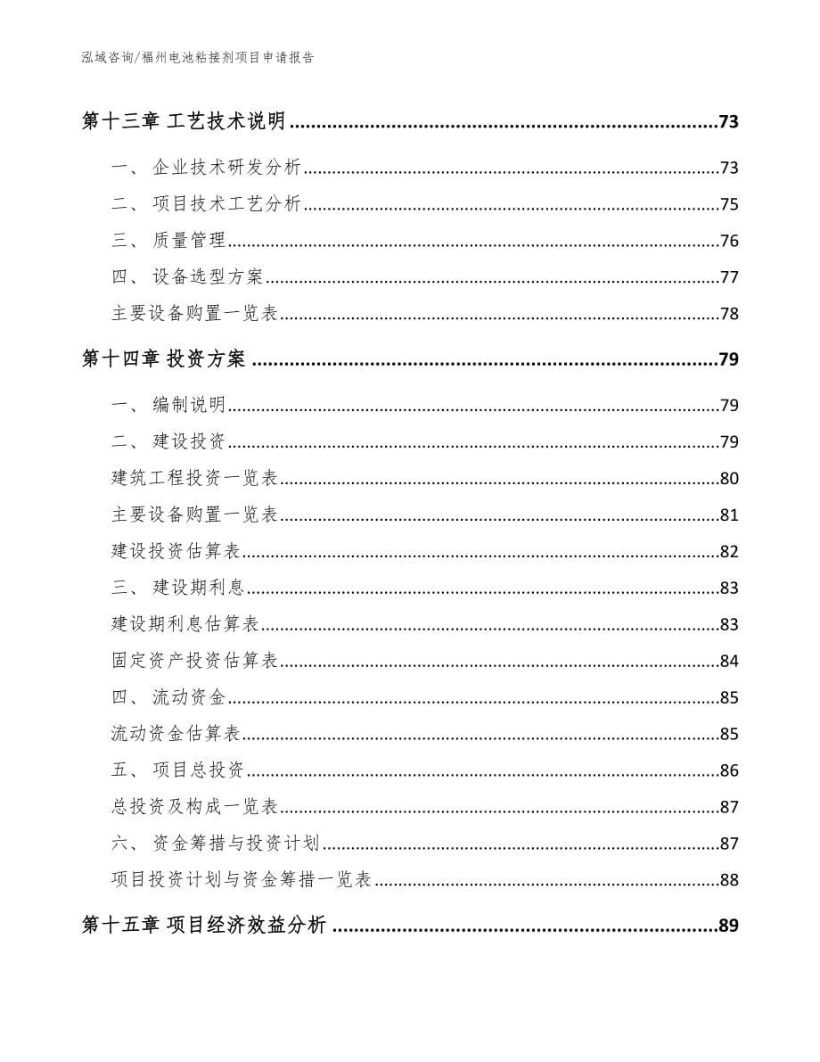 福州电池粘接剂项目申请报告模板_第5页