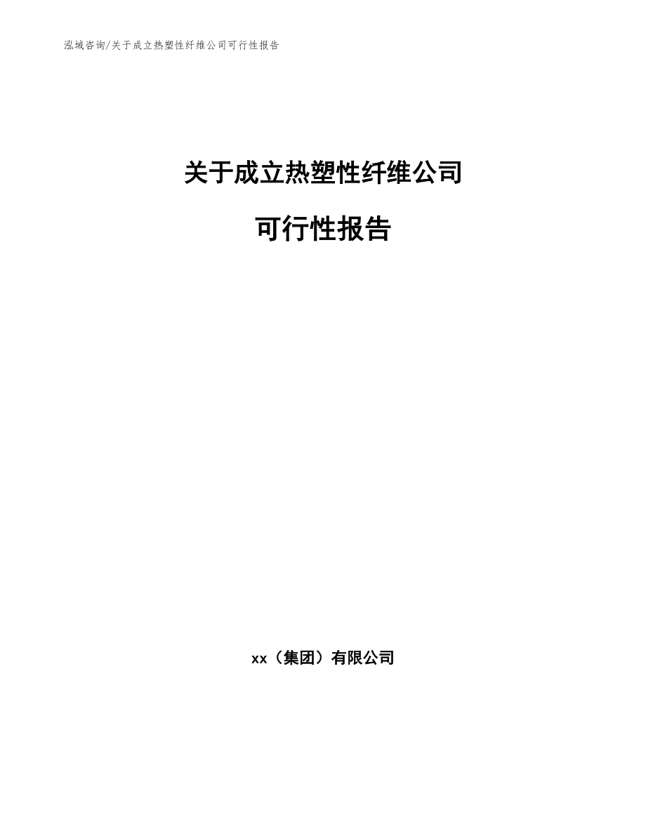 关于成立热塑性纤维公司可行性报告_第1页