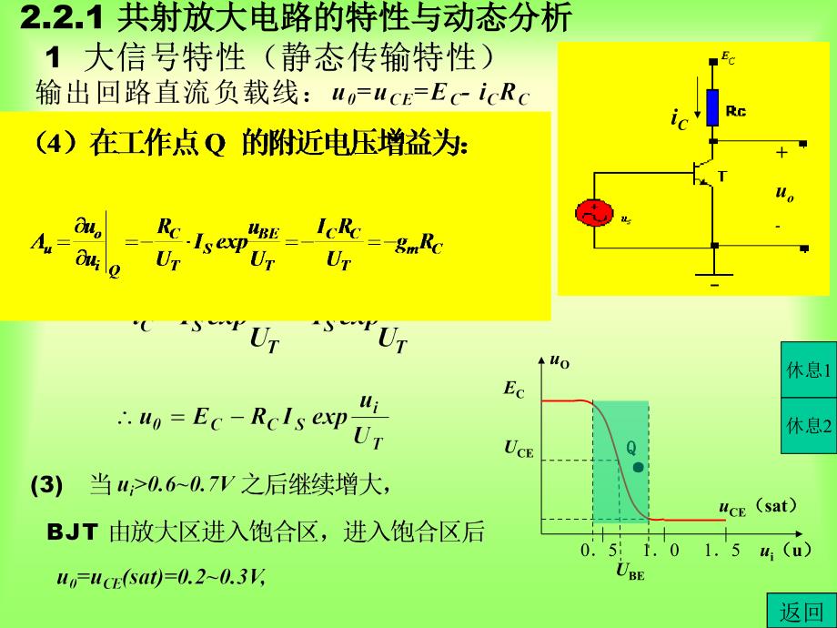 模拟电子电路基础2.2 三种基本组态放大电路的特性与分析_第3页