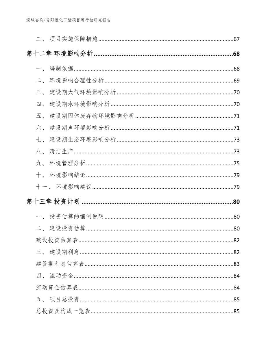 贵阳氢化丁腈项目可行性研究报告【模板参考】_第5页