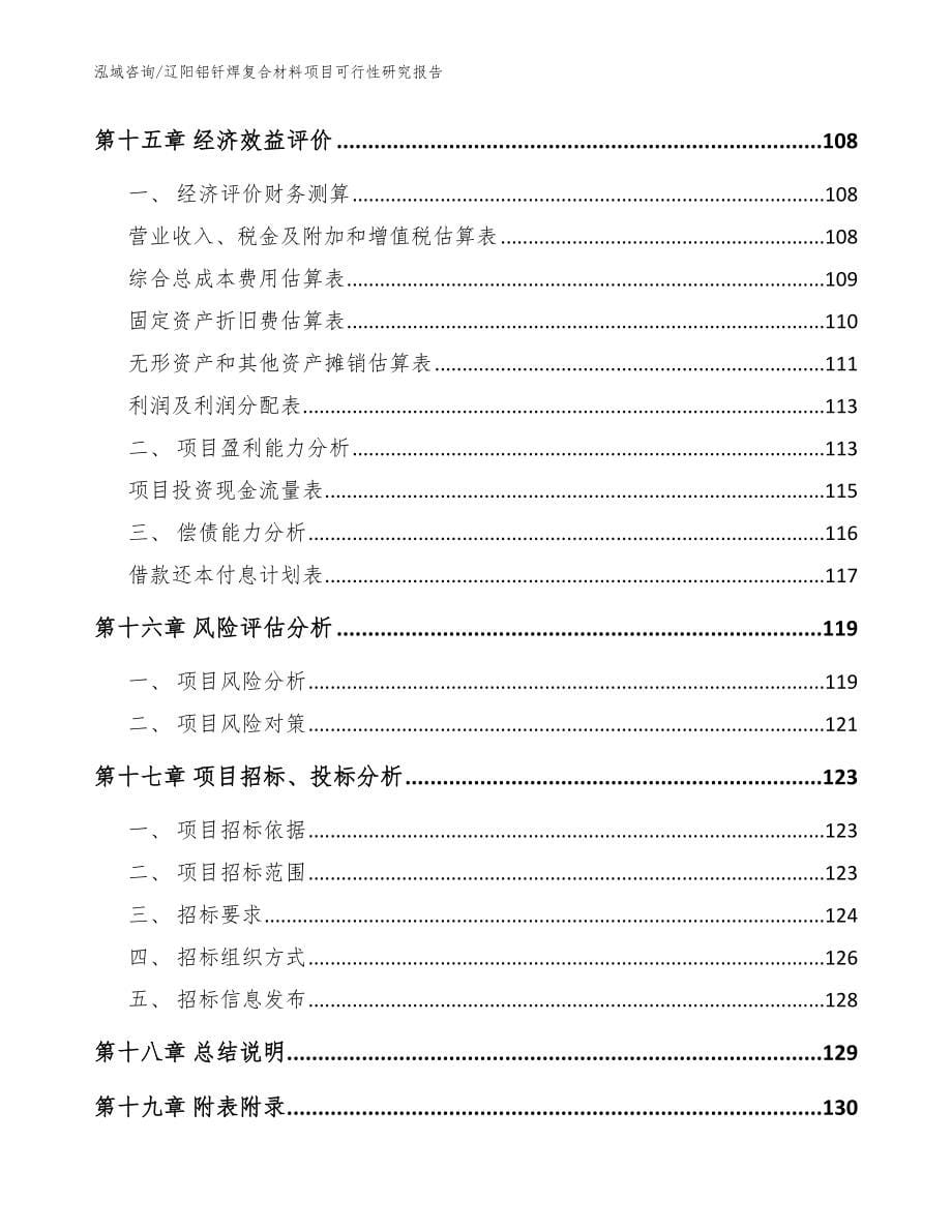 辽阳铝钎焊复合材料项目可行性研究报告（参考模板）_第5页