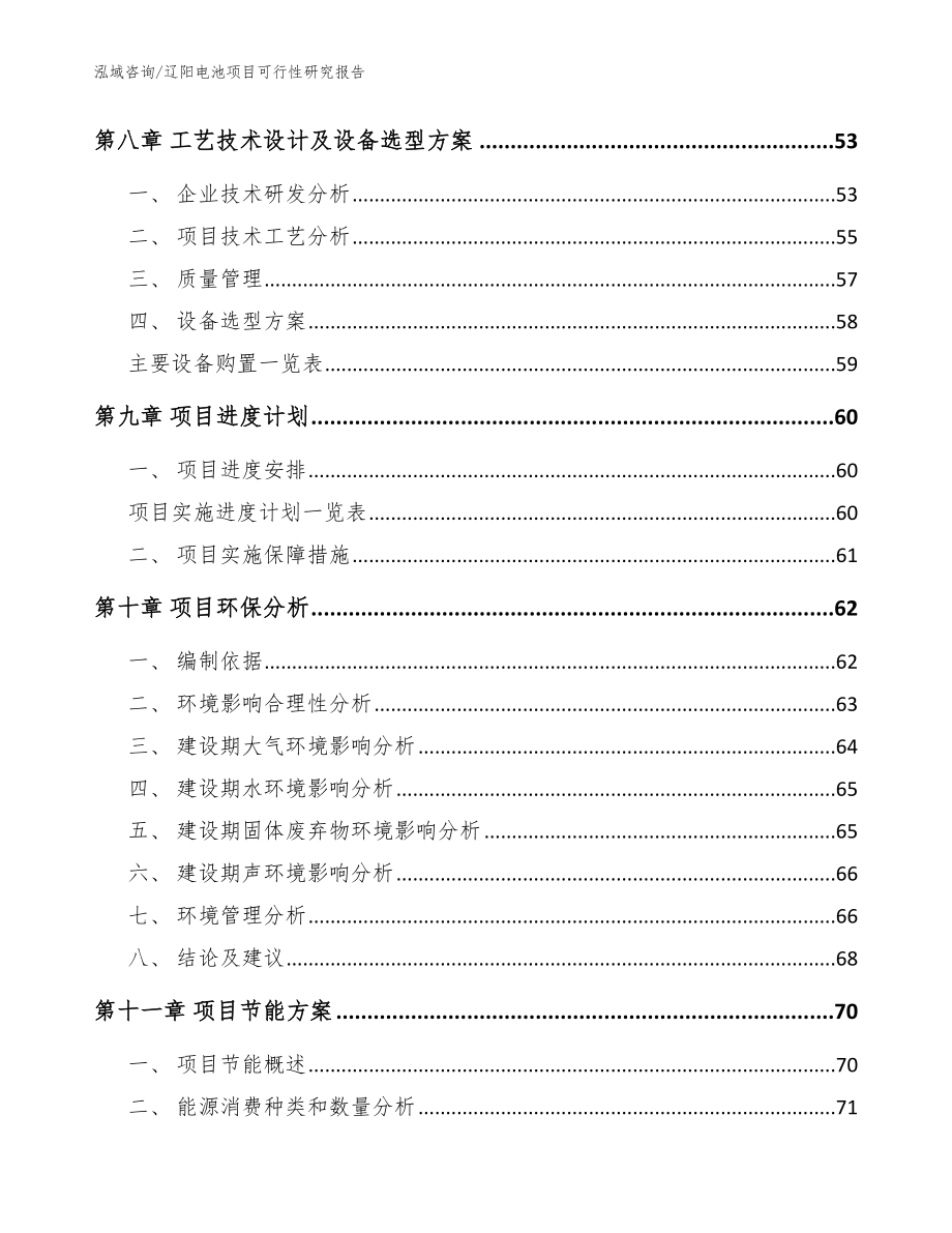 辽阳电池项目可行性研究报告_第4页