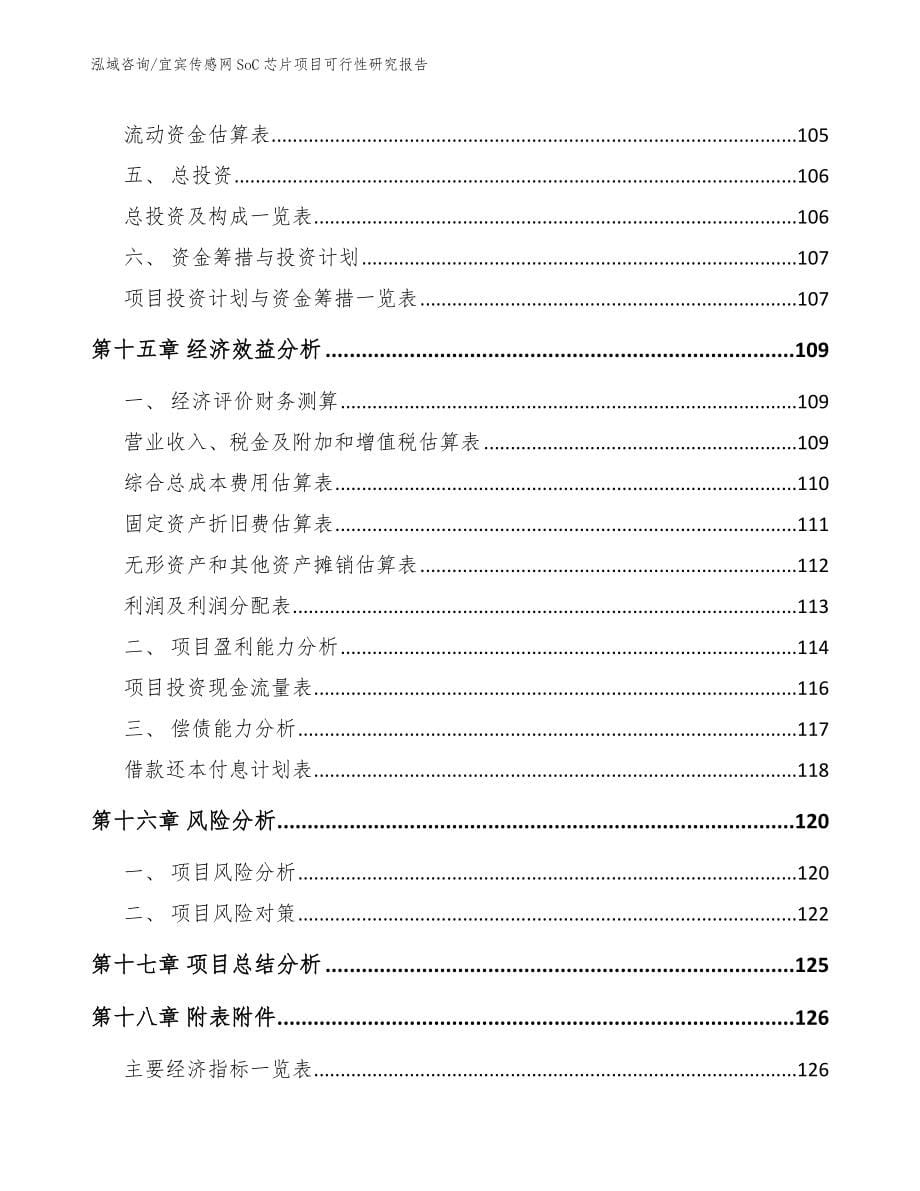 宜宾传感网SoC芯片项目可行性研究报告【范文模板】_第5页