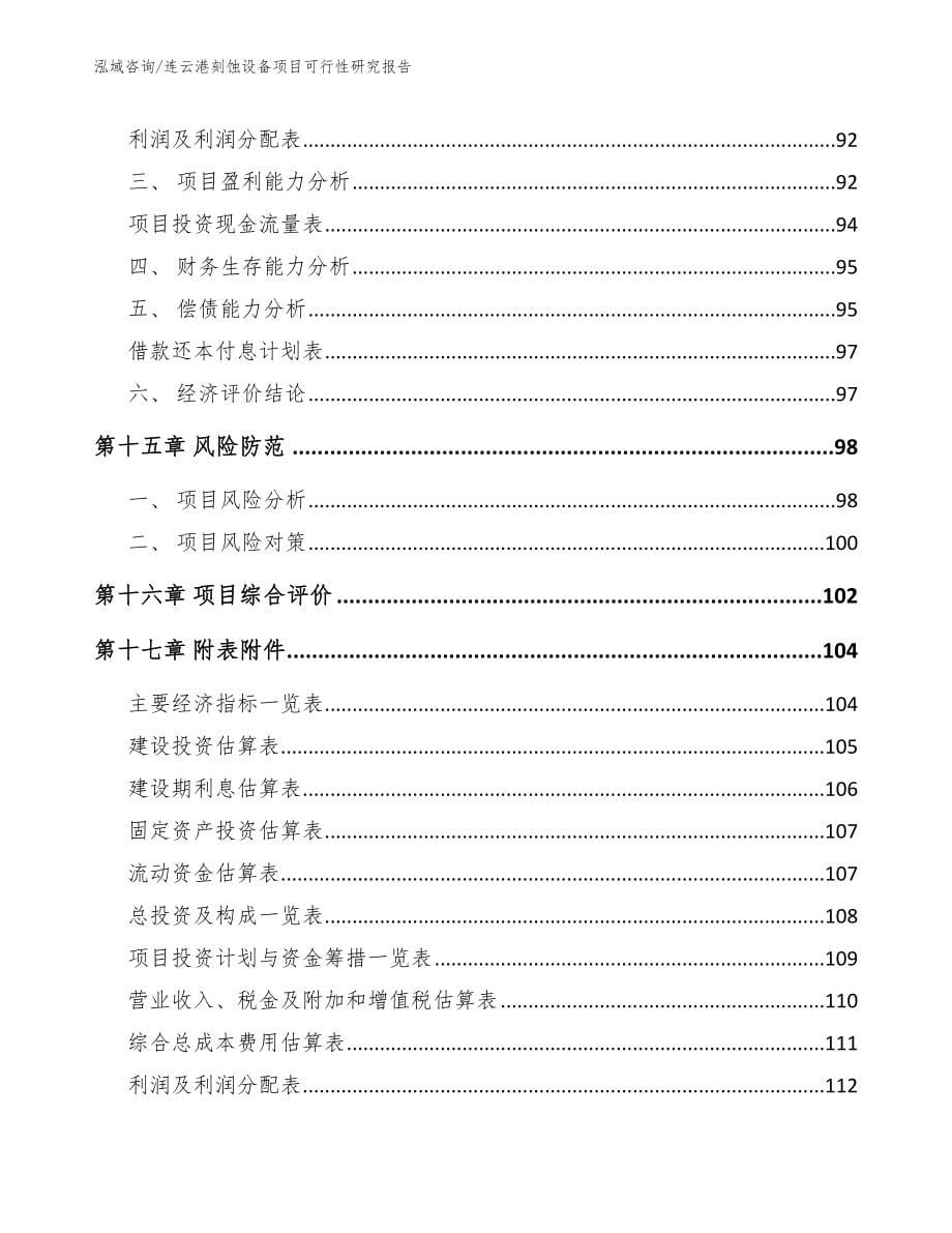 连云港刻蚀设备项目可行性研究报告参考范文_第5页