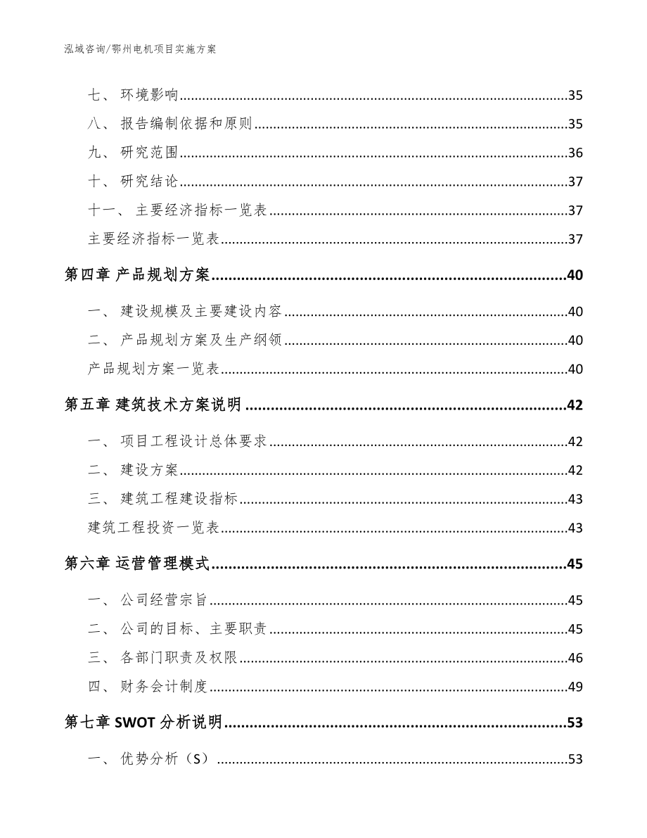 鄂州电机项目实施方案（范文）_第3页