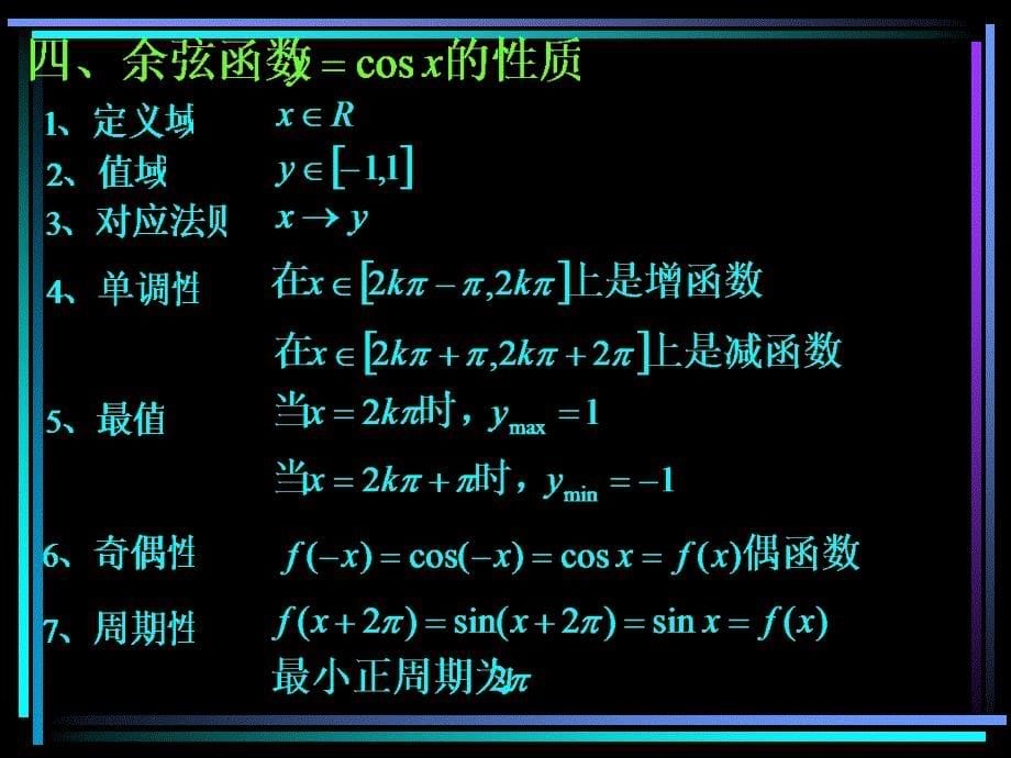 408正余弦函数图象和性质1_第5页