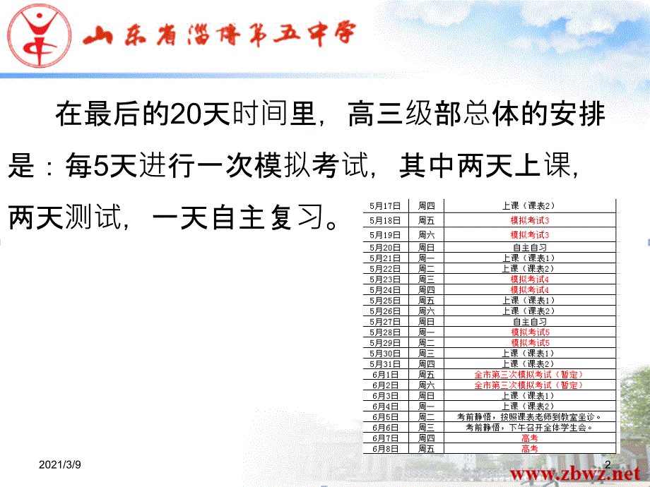 高中物理考前20天复习策略_第2页