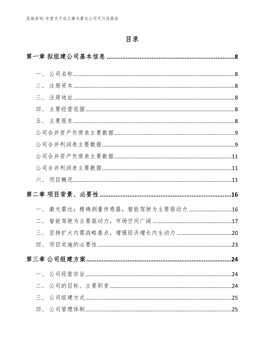 东营关于成立激光雷达公司可行性报告（模板范本）_第2页