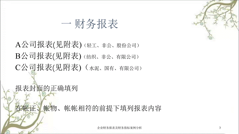 企业财务报表及财务指标案例分析课件_第3页