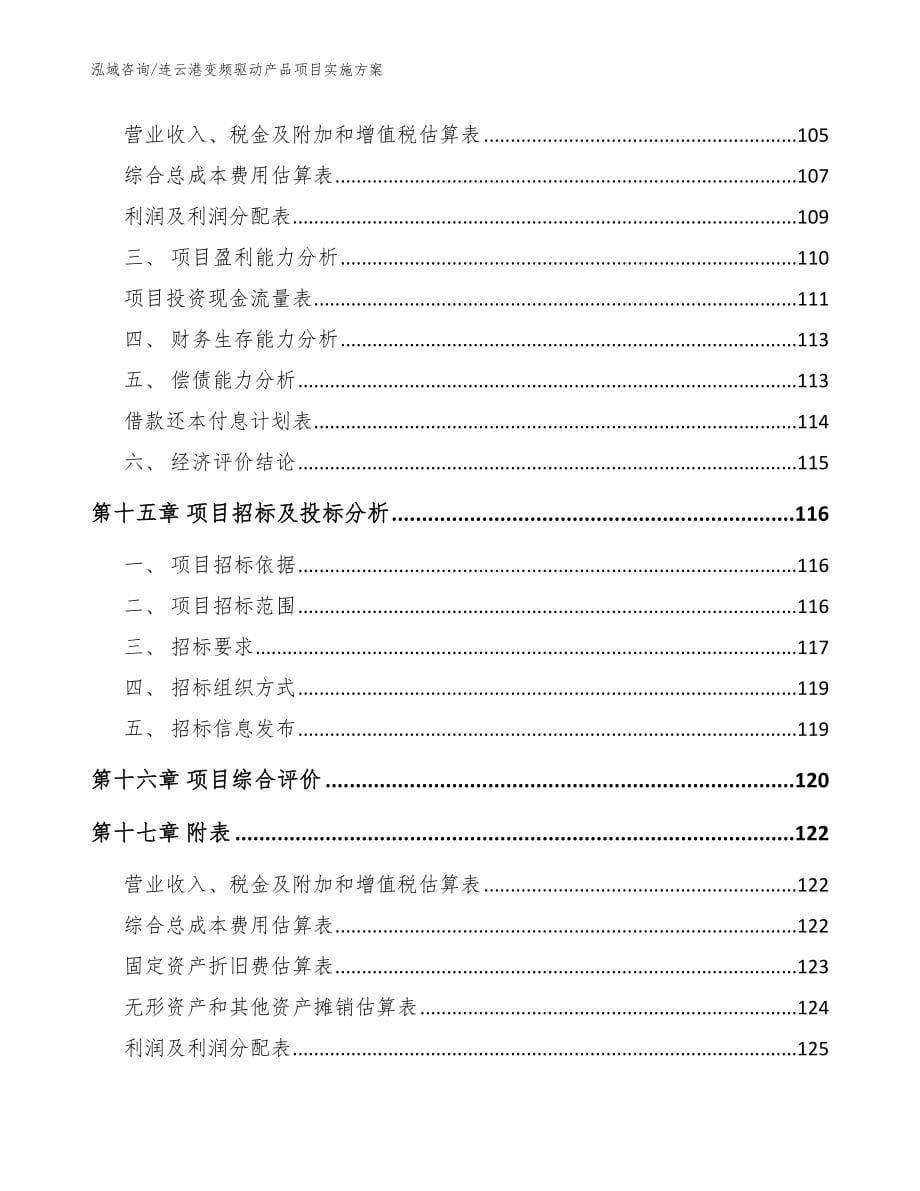 连云港变频驱动产品项目实施方案_第5页