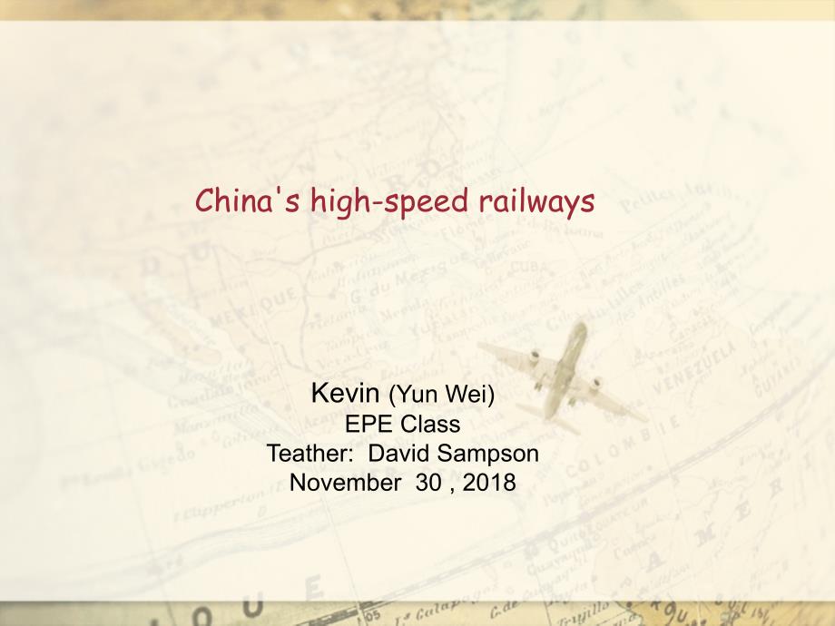 China&#39;shighspeedrailways关于中国高铁的英文_第1页