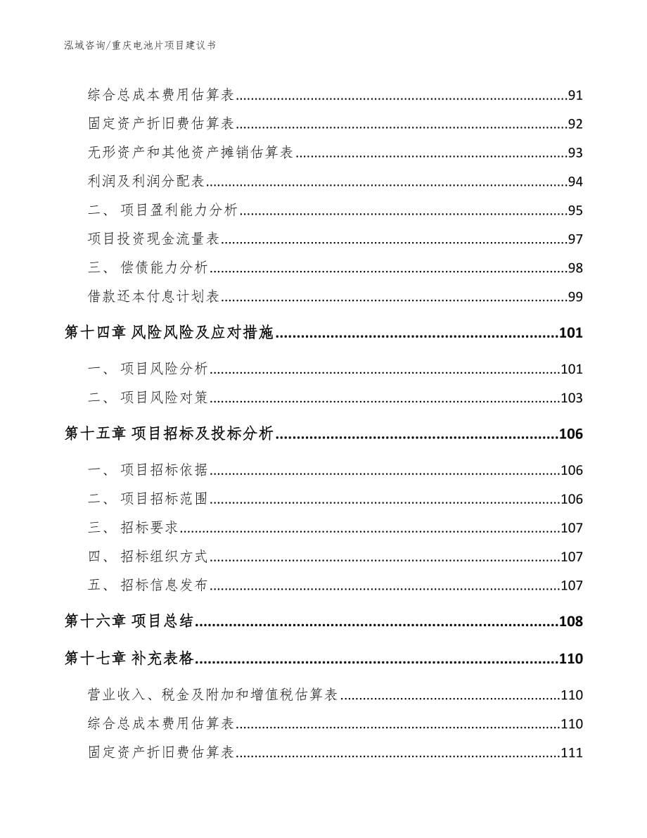 重庆电池片项目建议书【模板范文】_第5页