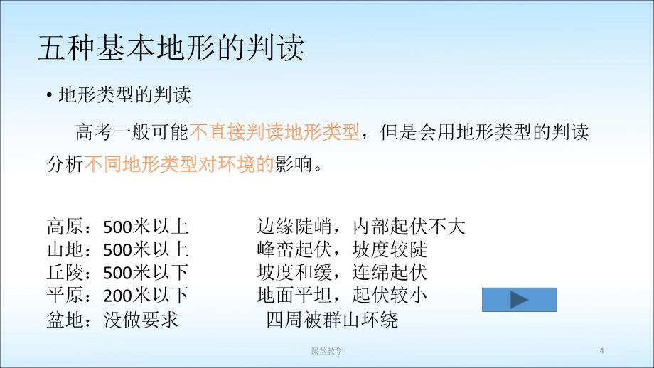 高三地理二轮复习专题《地形》【课时讲课】_第4页